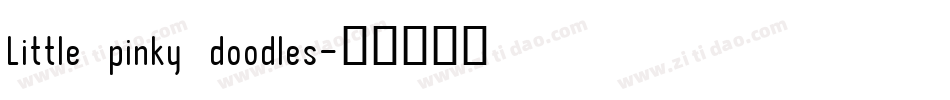Little pinky doodles字体转换